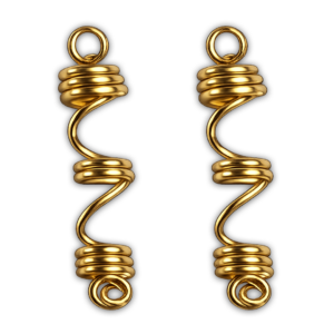 Solid Brass Locs Jewelry