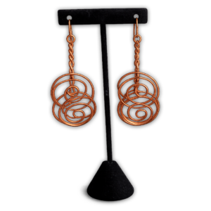 Spiral Copper Earrings