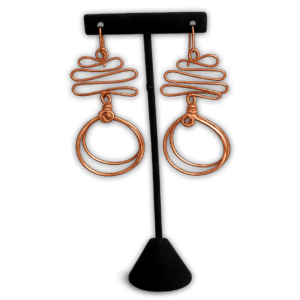 Zigzag Copper Earrings